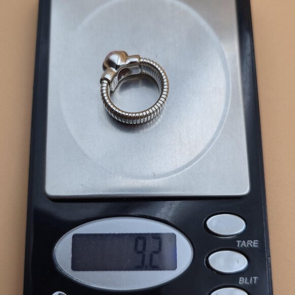 Size 7 Sterling Silver Rhodochrosite Stone ESPO Band Ring A5340 - Picture 8 of 8